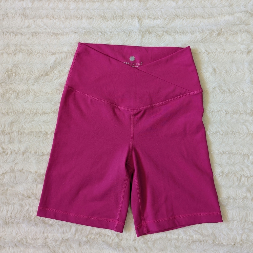 Yogalicious Pink Bike Shorts with Streamlined Design